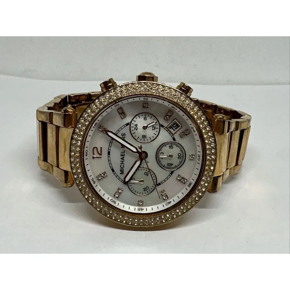 Michael Kors Parker MK5491 Women's Gold Stainless Steel Analog Dial Watch NUL31
